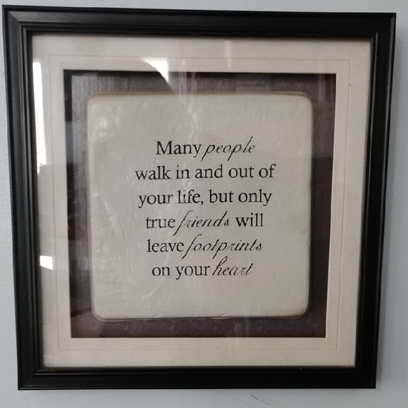 Other - Framed Inspirational Quote Wall Art